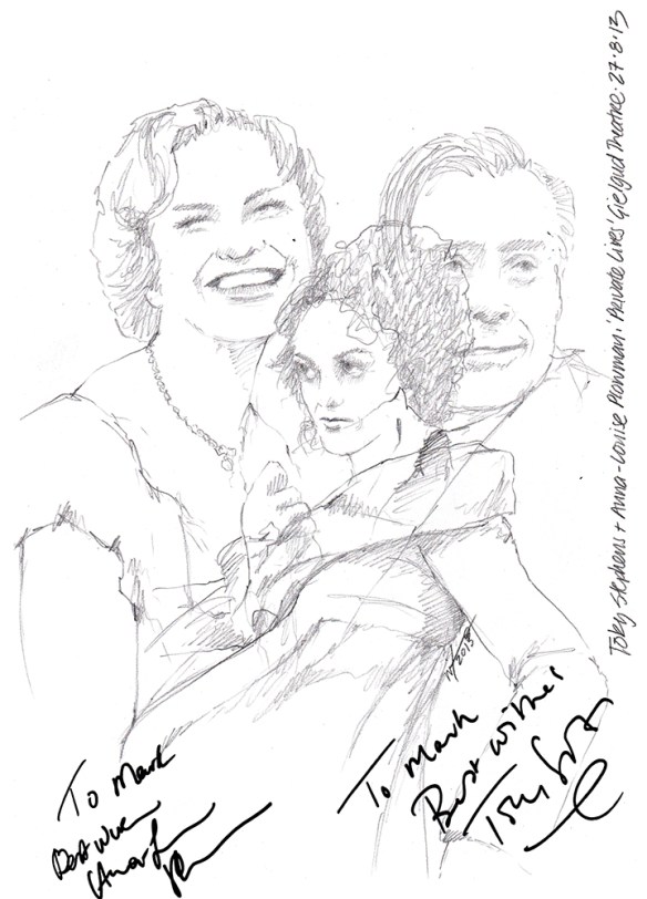 Toby Stephens and Anna Louise Plowman