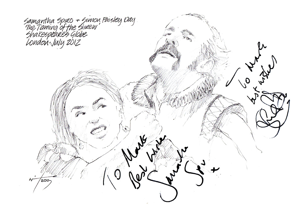 Samantha Spiro Simon Paisley Day The Taming of the Shrew