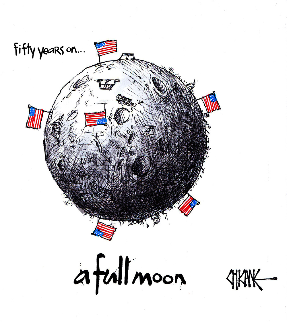 Moon Landing Cartoon