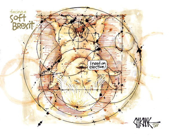 Vitruvian Man Boris Johnson