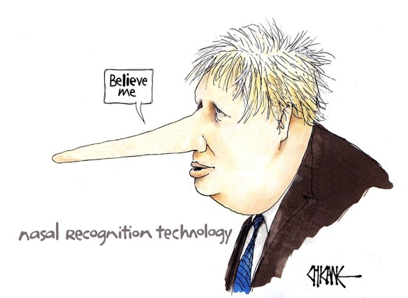 Boris Johnson Pinnochio
