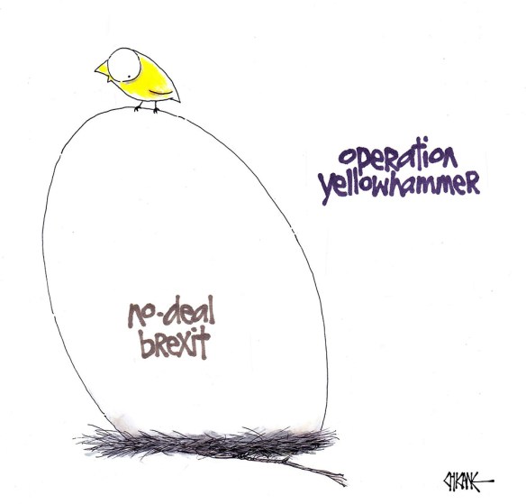 Yellowhammer Brexit Cartoon