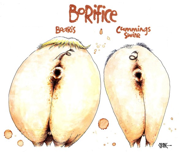 Borifice Pig's Arse Boris Johnson Brexit Cartoon